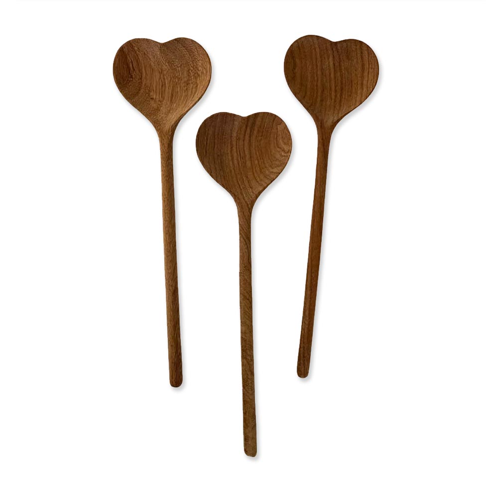 Cuchara de Madera en Forma de Corazón